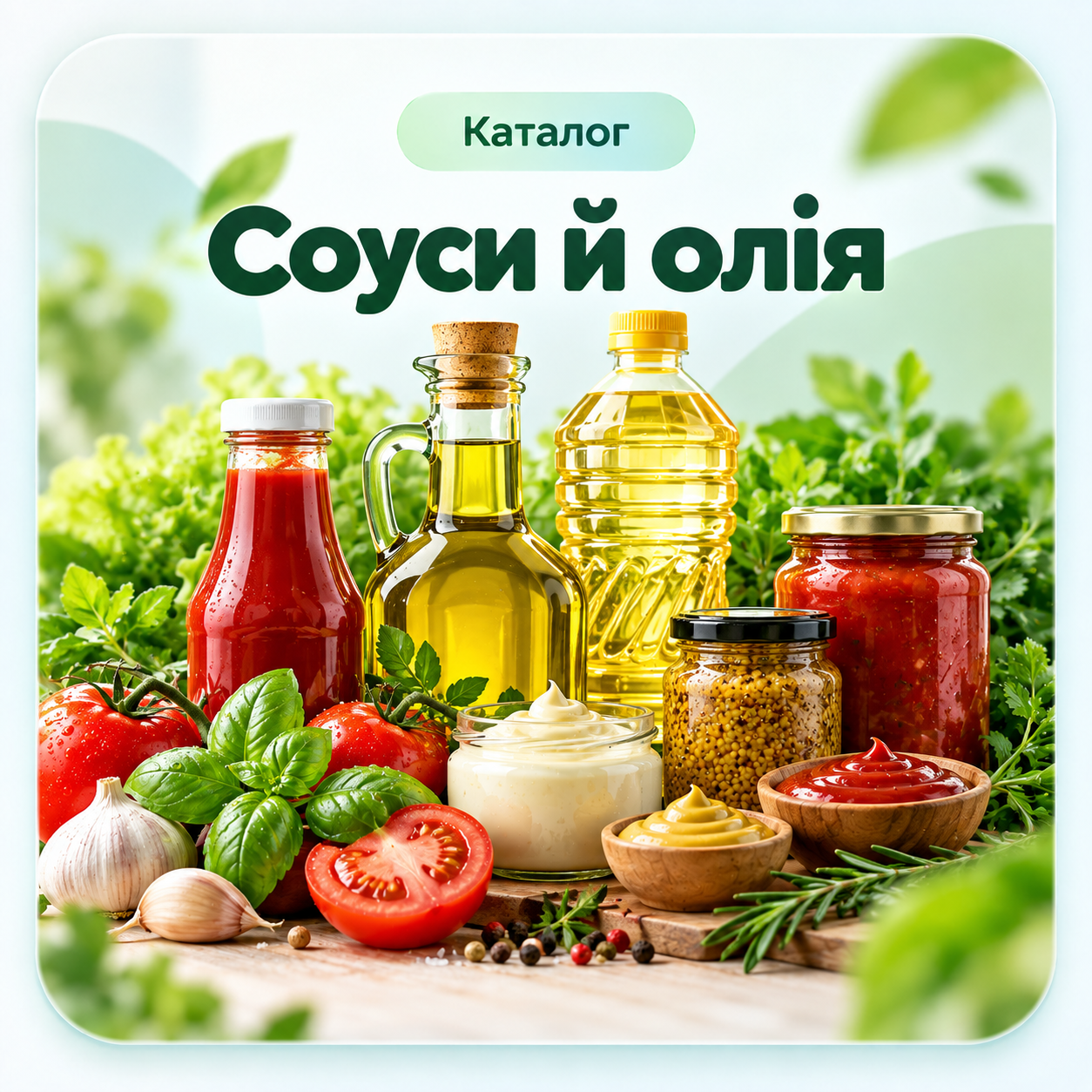 Соуси та олія